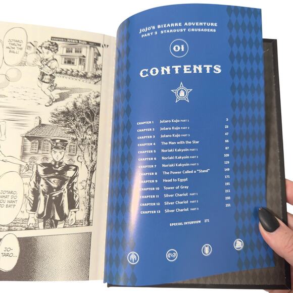 JoJo's Bizarre Adventure: Part 3--Stardust Crusaders, Vol. 1 (Hardcover) - Picture 3 of 3